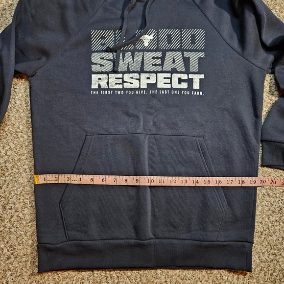 Under Armour Project Rock Rival Fleece Hoodie Men's Size Small 1367109 Black - Picture 5 of 8